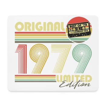 Original 1979 Vintage anniversaire Vintage rétro - Tapis de souris (format paysage) - blanc - Devant