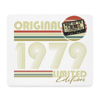 Original 1979 Vintage anniversaire Vintage rétro - Tapis de souris (format paysage) - blanc - Devant