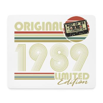 Original 1989 Vintage Birthday Vintage Retro - Mouse Pad (horizontal) - white - Front