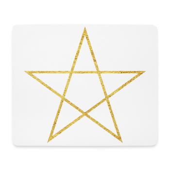 Pentagramm Symbol des Schutzes und der Magie - Mousepad (Querformat) - Weiß - Vorne