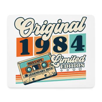 Original 1984 Jahrgang Retro Vintage Geburtstag - Mousepad (Querformat) - Weiß - Vorne