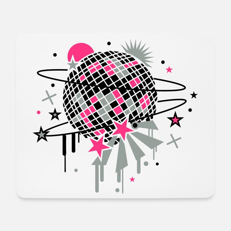 Disco Ball - Mouse Pad (horizontal) - white
