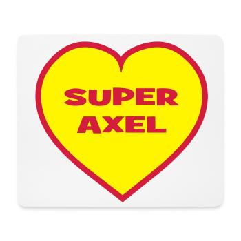 Super-Axel - Mousepad (Querformat) - Weiß - Vorne