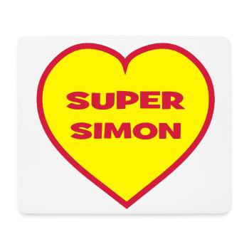 Super-Simon - Mousepad (Querformat) - Weiß - Vorne