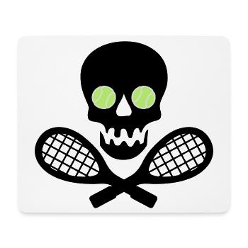 tennis - Tapis de souris (format paysage) - blanc - Devant