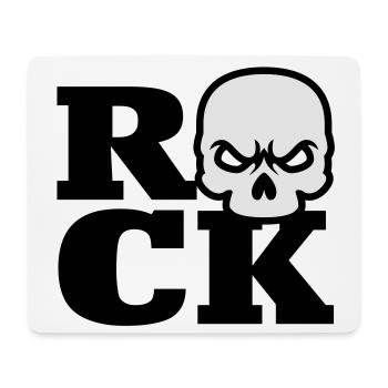 Rock Skull - Tapis de souris (format paysage) - blanc - Devant