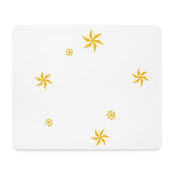 Stars and more  | Symbole-Rahmen Weihnachten - Mousepad (Querformat) - Weiß - Vorne