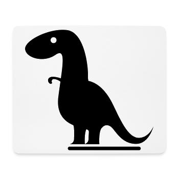 Dinosaurier - Mousepad (Querformat) - Weiß - Vorne