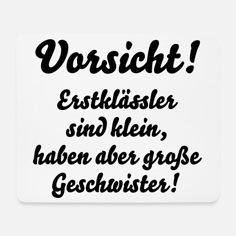 schulkind schule lustig - Mousepad (Querformat) - Weiß