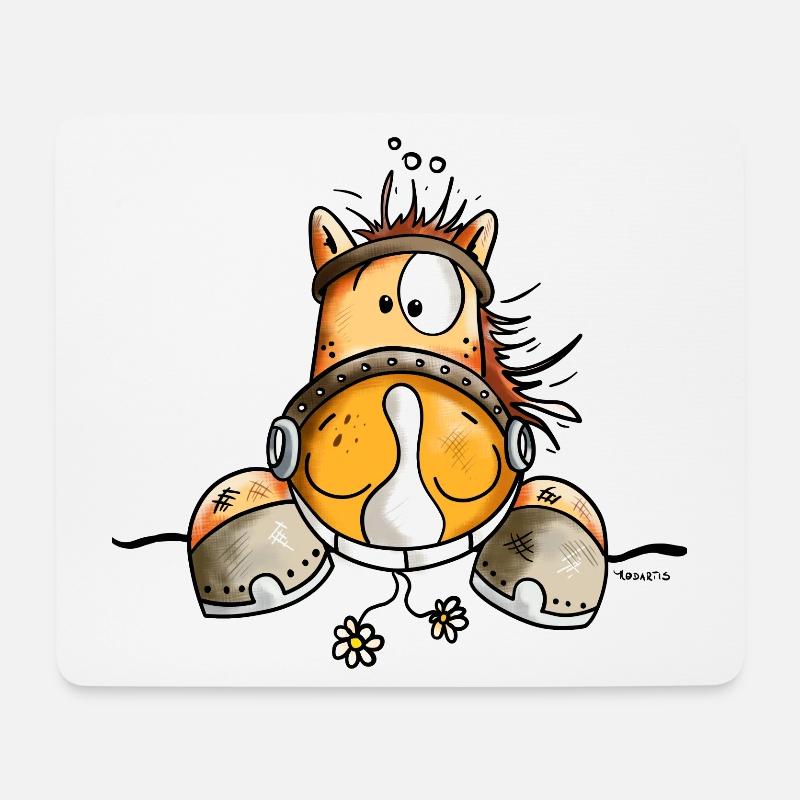 Nosey Horse - Mouse Pad (horizontal) - white