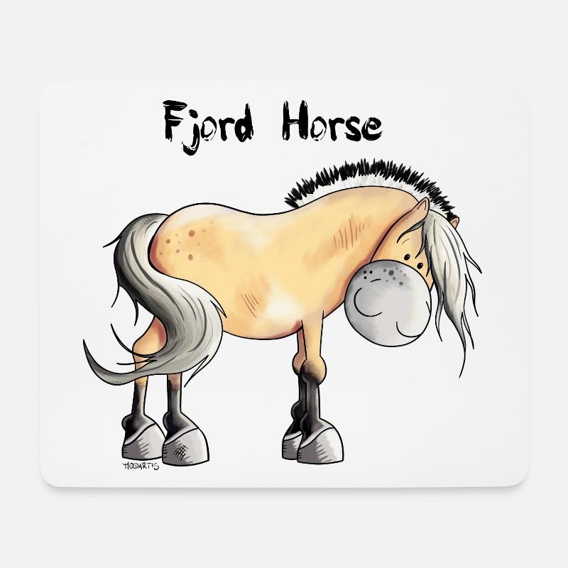 Knuffiger Norweger - Mousepad (Querformat) - Weiß