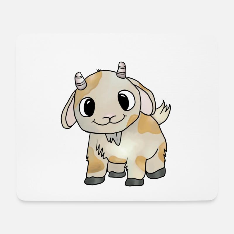 little goat - Mouse Pad (horizontal) - white