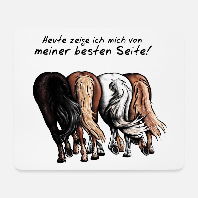 Beste Seite zeigen! - Mousepad (Querformat) - Weiß