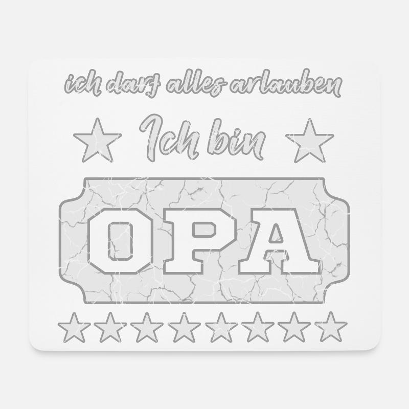 Spruch Opa - Mousepad (Querformat) - Weiß