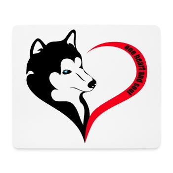 re heart one heart and soul - Mousepad (Querformat) - Weiß - Vorne