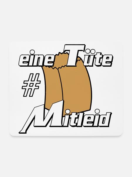 Party Shirt ,Feiern , Karneval, Tüte Mitleid (25) - Mousepad (Querformat) - Weiß