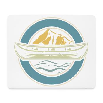 Kanu Kanut Kanutin Kanufahrer - Mousepad (Querformat) - Weiß - Vorne