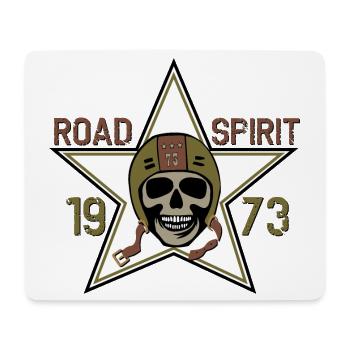 Straßengeist Schädel Stern 1973 - Mousepad (Querformat) - Weiß - Vorne