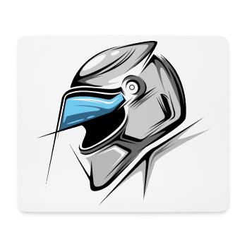 Formule Illustration Casque Graphique Voitures de course - Tapis de souris (format paysage) - blanc - Devant