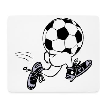 Soccer Men | running football - Mouse Pad (horizontal) - white - Front