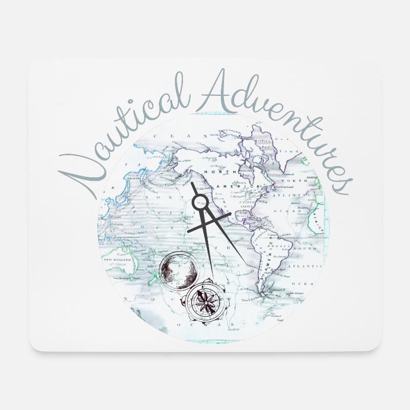 Nautical Adventures - Sailing Cruising Apparel - Mousepad (Querformat) - Weiß