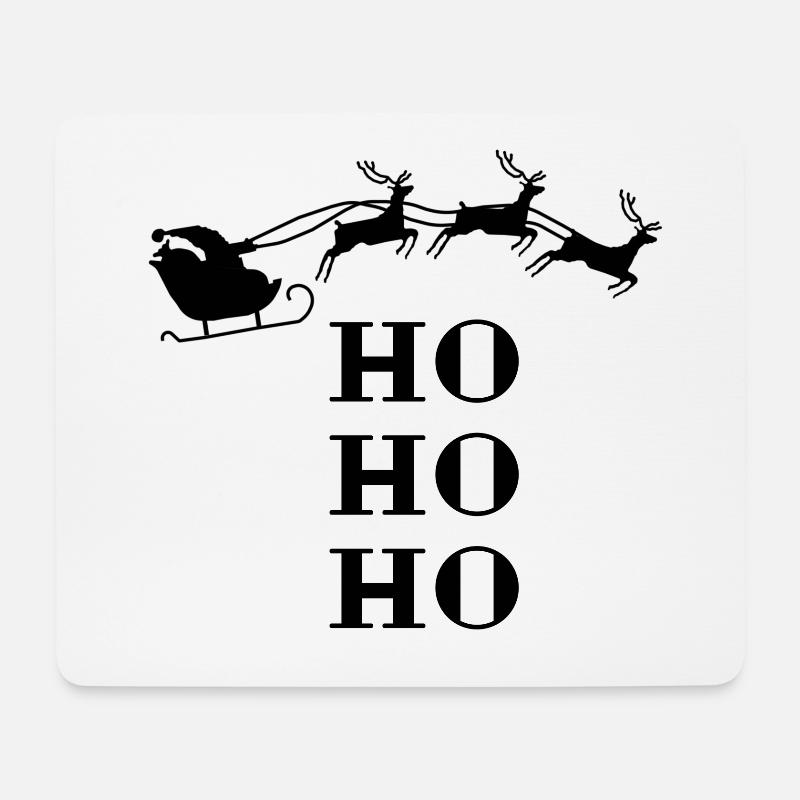 Christmas HO HO HO - Mouse Pad (horizontal) - white