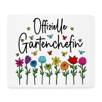 Garten Chefin Gartenarbeit Offizielle Gartenchefin - Mousepad (Querformat) - Weiß - Vorne