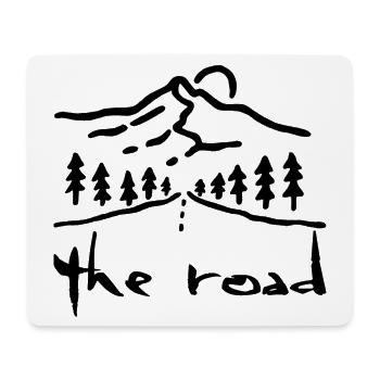 Die Schwarze Straße - Mousepad (Querformat) - Weiß - Vorne