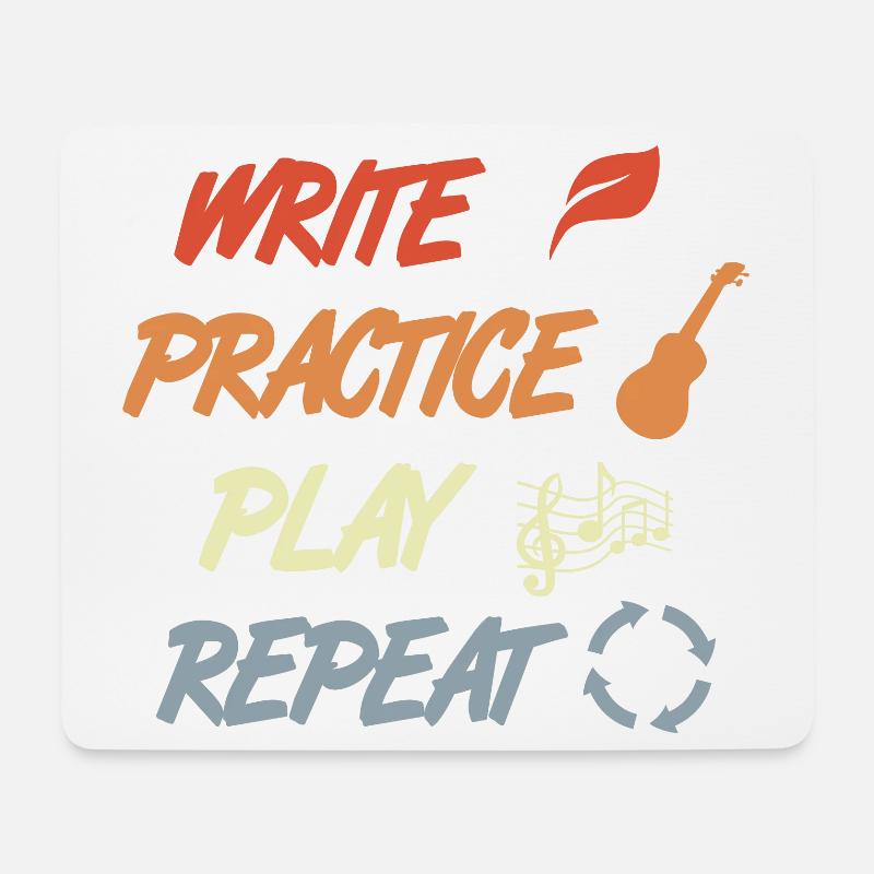 Ukulele Motivation - Mousepad (Querformat) - Weiß