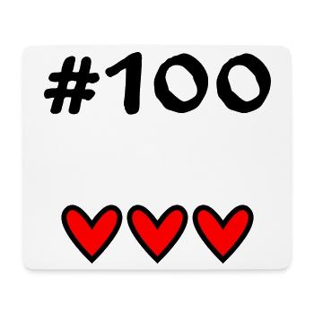 100. 100 JAHRE. 100-jähriges JUBILÄUM. GEBURTSTAG 100 - Mousepad (Querformat) - Weiß - Vorne