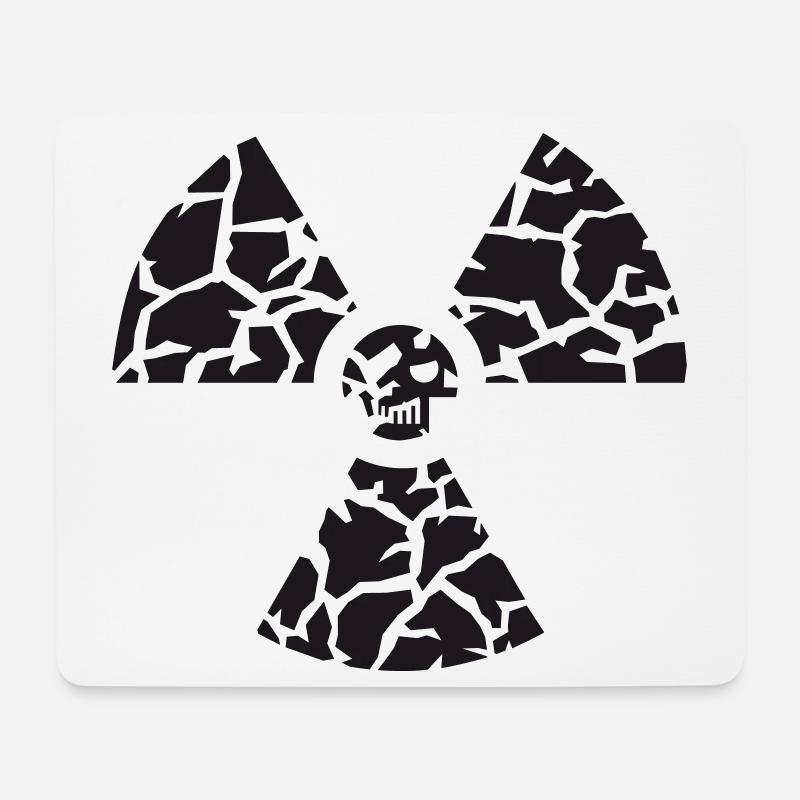 Against nuclear power - Mouse Pad (horizontal) - white