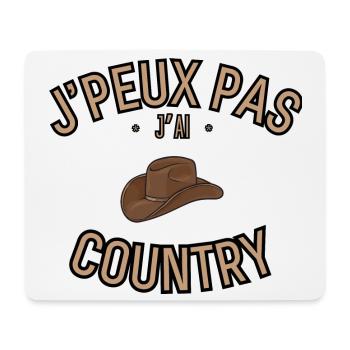 COUNTRY - Tapis de souris (format paysage) - blanc - Devant