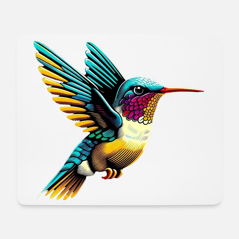 Hummingbird - Mouse Pad (horizontal) - white