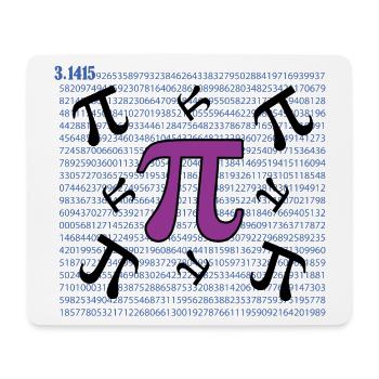 Pi-Tag - Glücklicher Pi-Tag - Mousepad (Querformat) - Weiß - Vorne