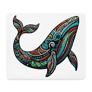 Baleine - Tapis de souris (format paysage) - blanc - Devant