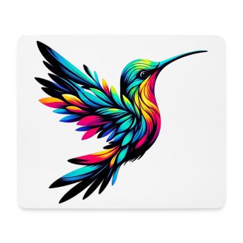 Kolibri - Mousepad (Querformat) - Weiß - Vorne
