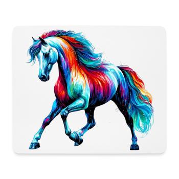 Pferd - Mousepad (Querformat) - Weiß - Vorne