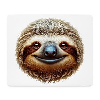 Faultier - Mousepad (Querformat) - Weiß - Vorne
