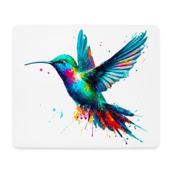 Colibri - Tapis de souris (format paysage) - blanc - Devant