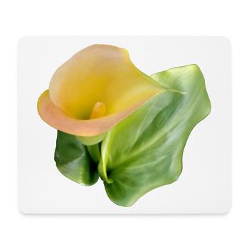 LYS CALLA JAUNE - Tapis de souris (format paysage) - blanc - Devant