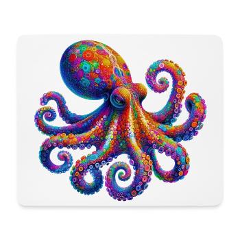 Krake - Mousepad (Querformat) - Weiß - Vorne