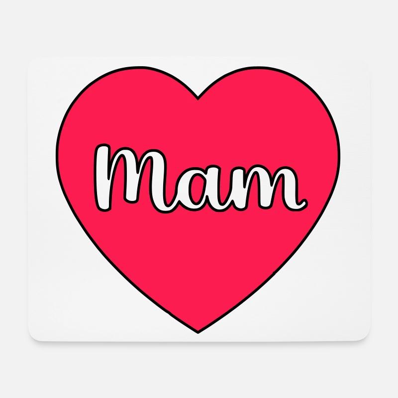 Mom Hart - Mouse Pad (horizontal) - white