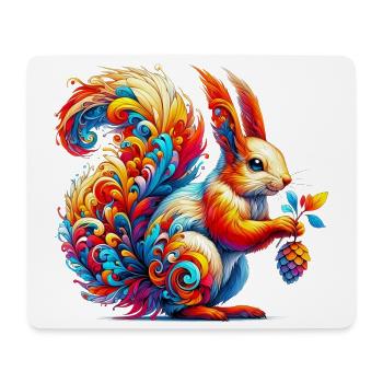 Squirrel - Mouse Pad (horizontal) - white - Front