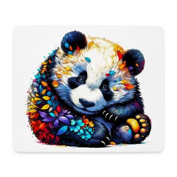 Panda - Tapis de souris (format paysage) - blanc - Devant
