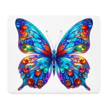 Butterfly - Mouse Pad (horizontal) - white - Front