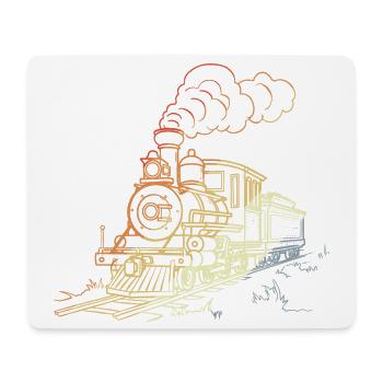 Railway Line Art - Mouse Pad (horizontal) - white - Front