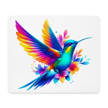 Colibri - Tapis de souris (format paysage) - blanc - Devant