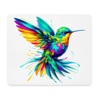 Colibri - Tapis de souris (format paysage) - blanc - Devant