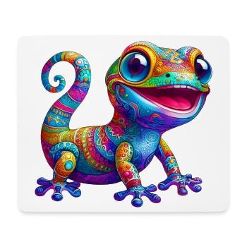 Gecko - Mousepad (Querformat) - Weiß - Vorne