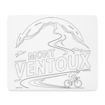 The epic ascent of Mont Ventoux by bike - Mouse Pad (horizontal) - white - Front
